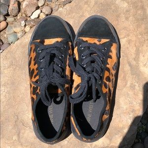 NINE WEST Deeanne Pony Hair, Leopard 🐆 Sneakers